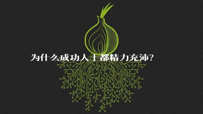 为什么成功人士都精力充沛？