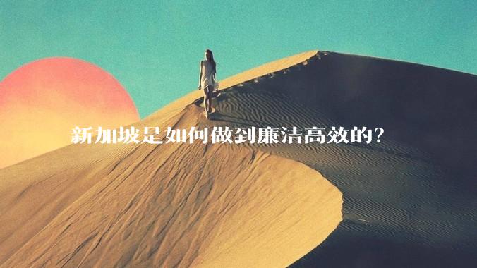 新加坡是如何做到廉洁高效的？