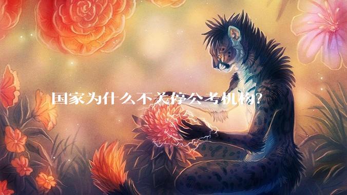 国家为什么不关停公考机构？