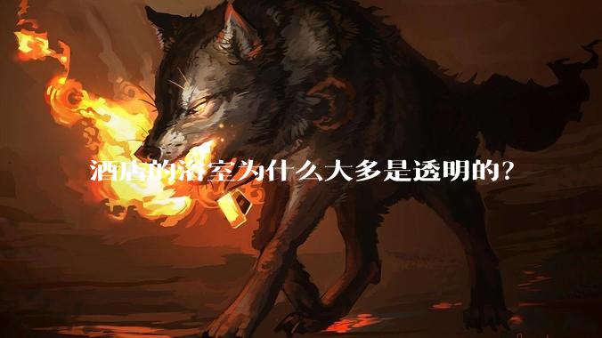 酒店的浴室为什么大多是透明的？
