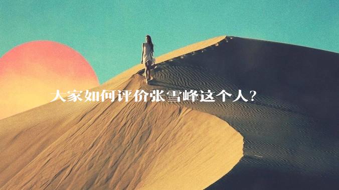 大家如何评价张雪峰这个人？
