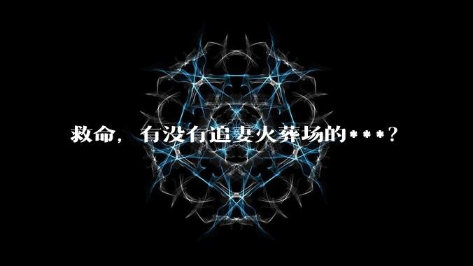 救命，有没有追妻火葬场的***？
